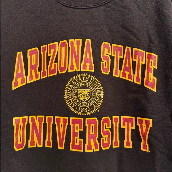 Vintage Champion Unisex Black Arizona State University Crewneck Sweatshirt - Picture 2 of 3